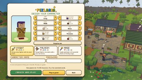 The character creator