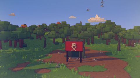 The warning sign at a dragon's lair